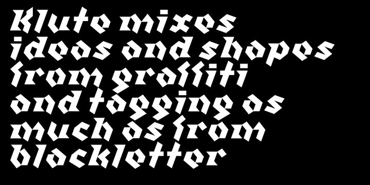 Example font Klute #3