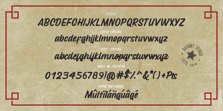 Example font Mustank #2