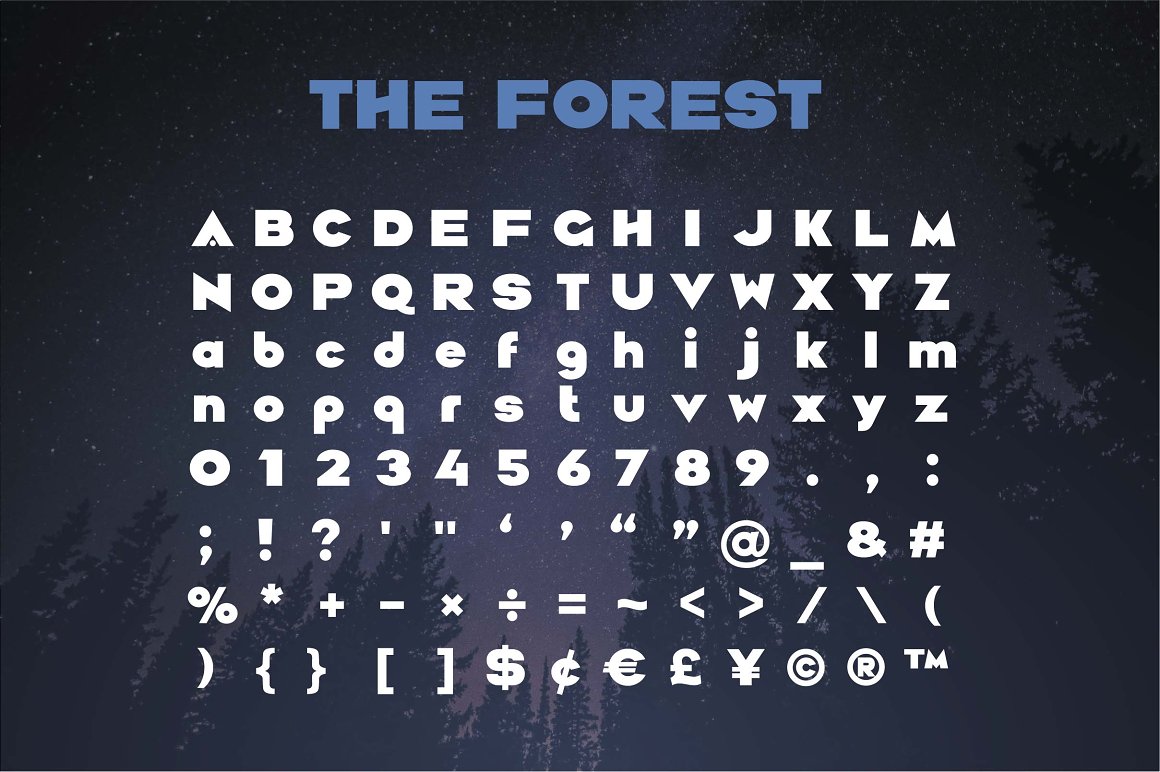 Example font Forest #3