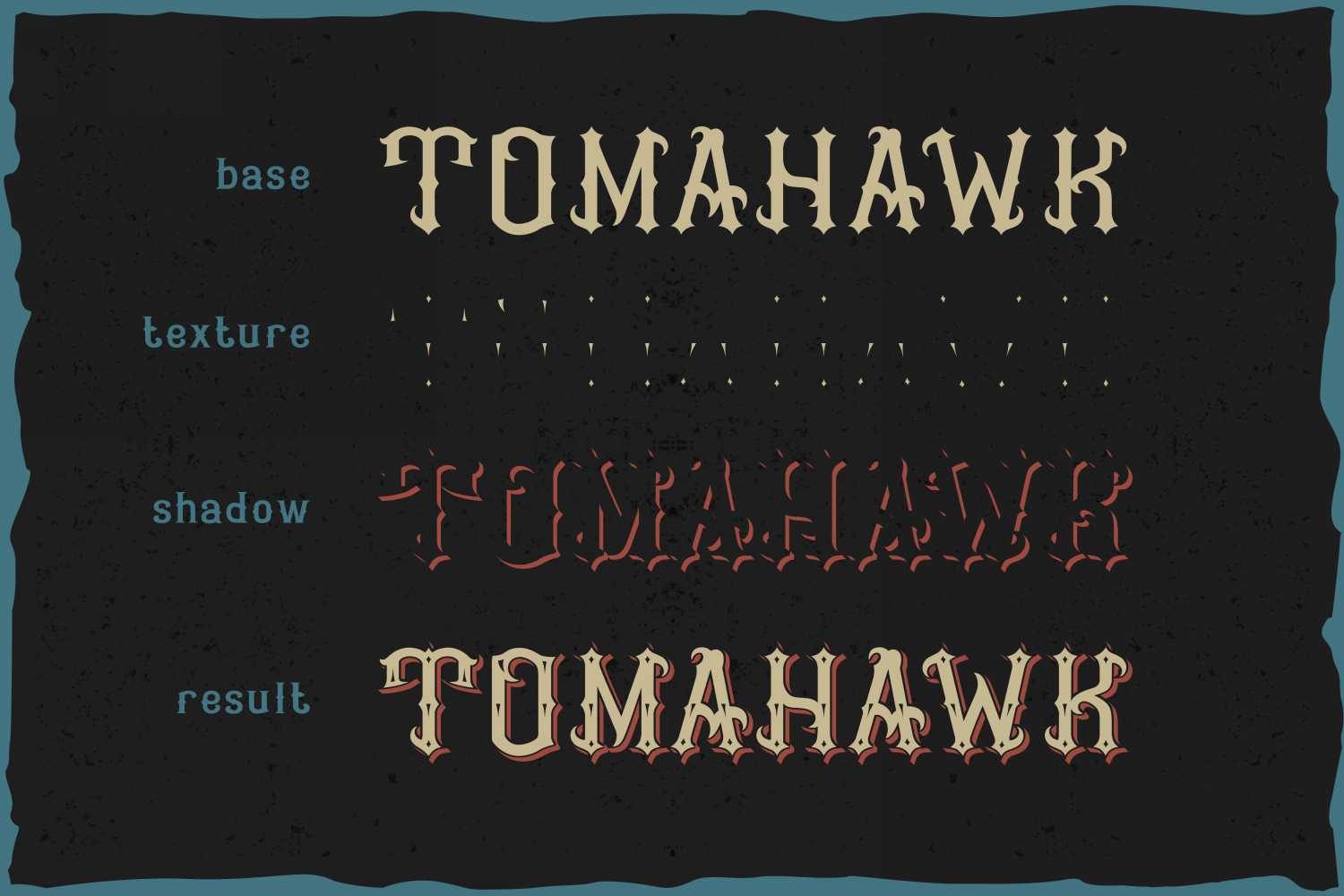 Example font Tomahawk #2