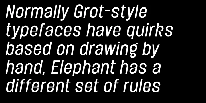 Example font Elephant #4