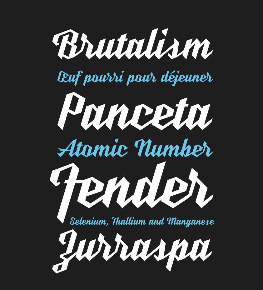 Example font Nickel v2 #2