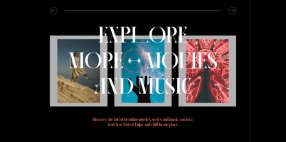 Example font AO Hyperion #2