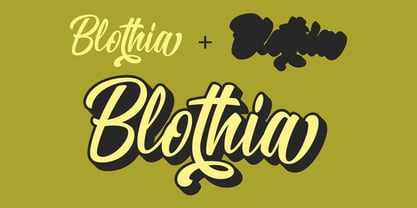 Example font Blothia #4