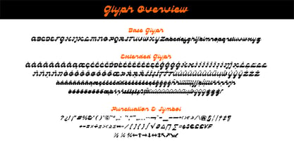 Example font Dulblak Script #3