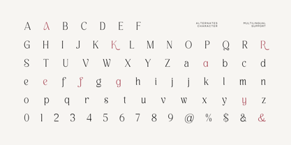 Example font Kine Lariwa #5