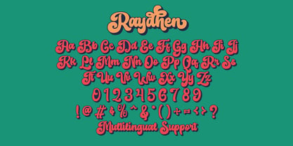 Example font Raydhen #2