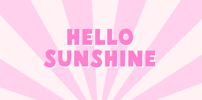 Example font MTF Sunny Days #4