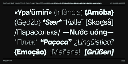 Example font Guaruja Neue #5