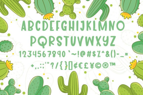 Example font Cactus Paint #4