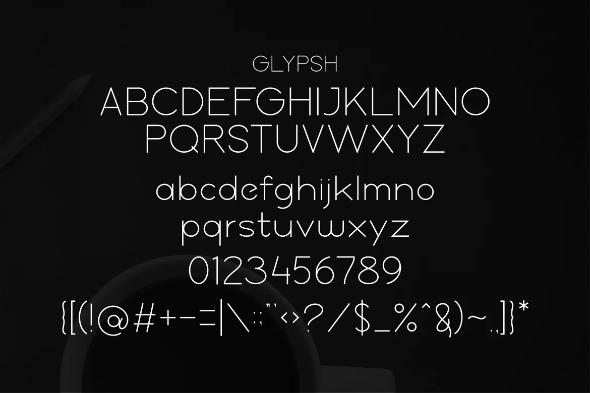 Example font GROSTICK #2