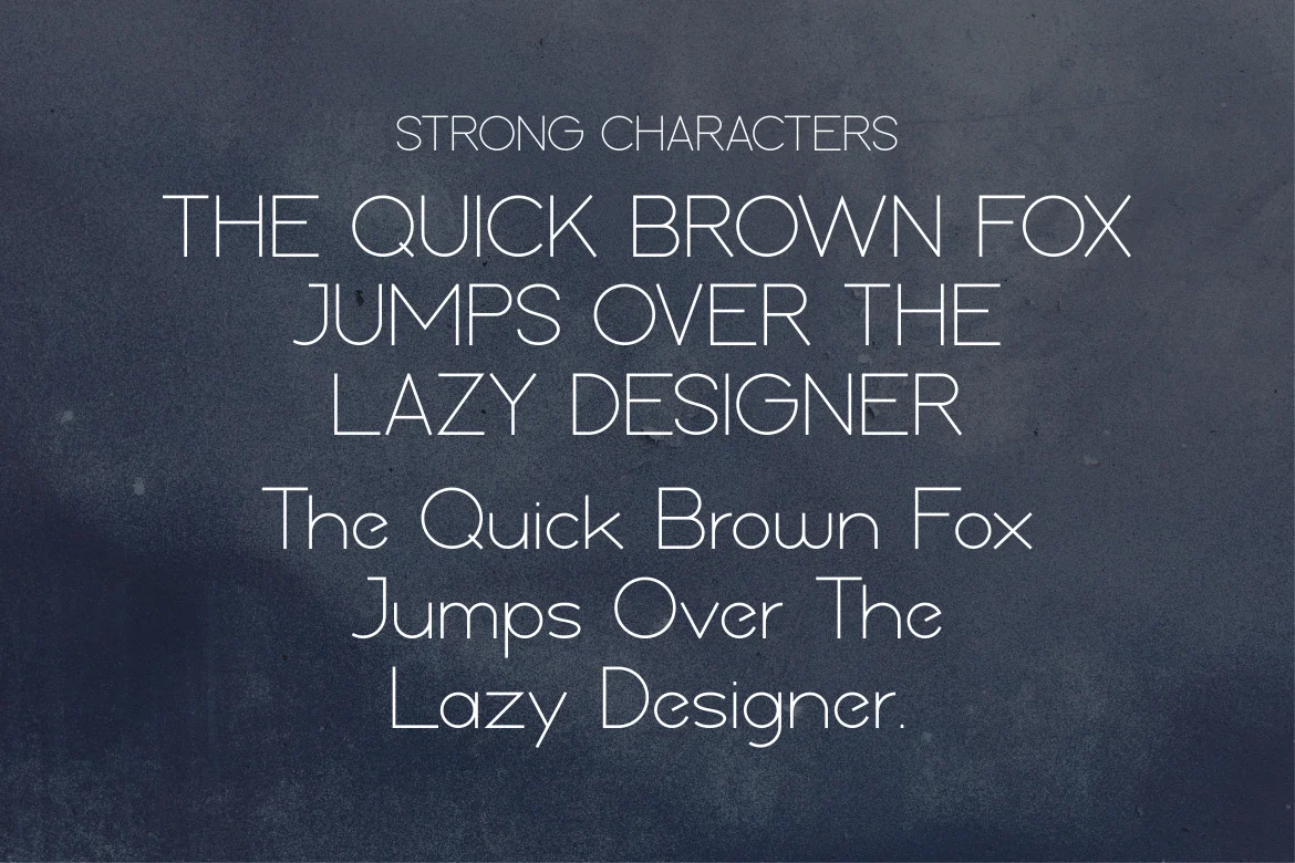 Example font GROSTICK #3