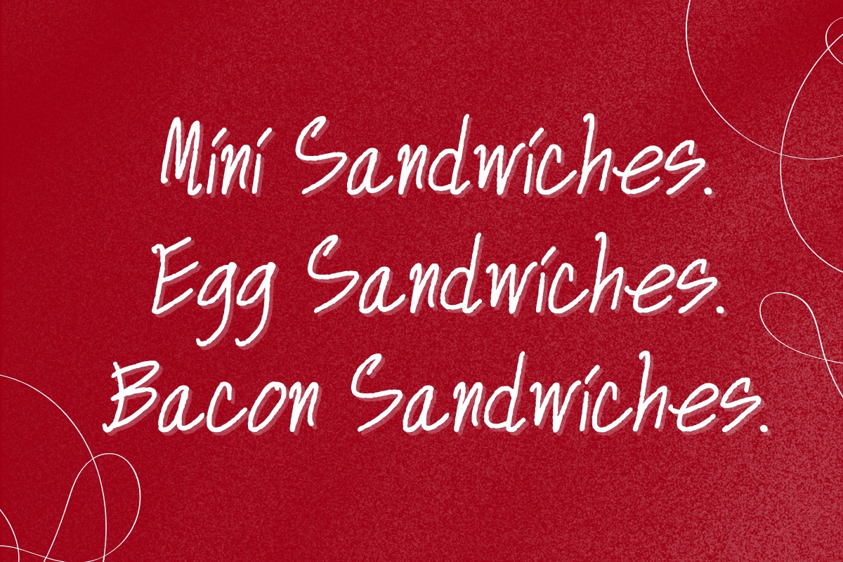 Example font Mini Sandwiches #5