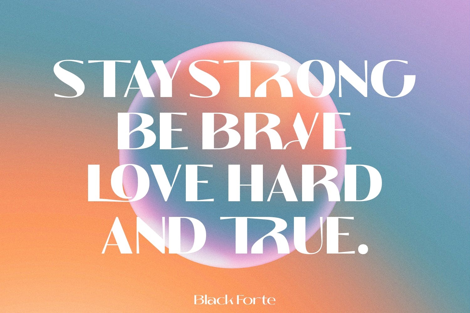 Example font Black Forte #5