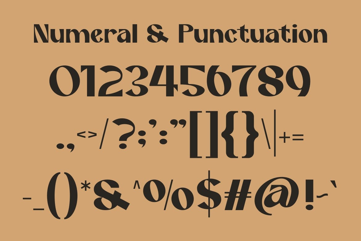 Example font Rakiby #4