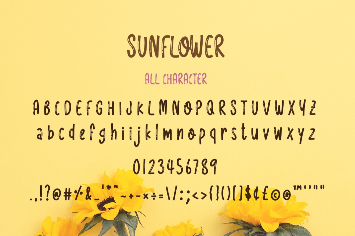 Example font Morning Sunflower #4
