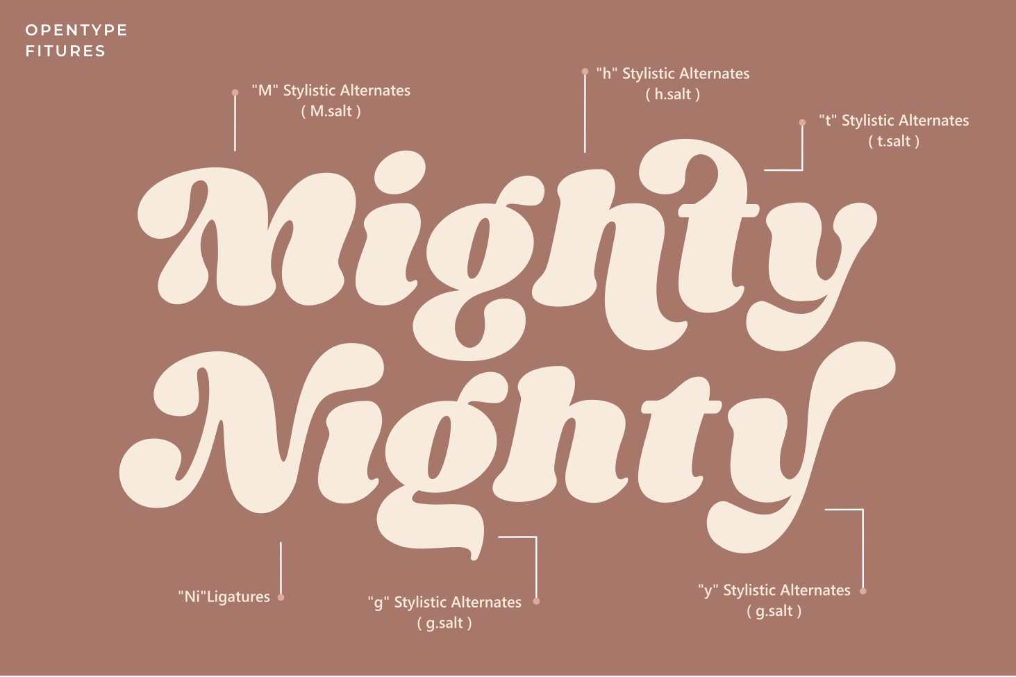 Example font Night Michy #3