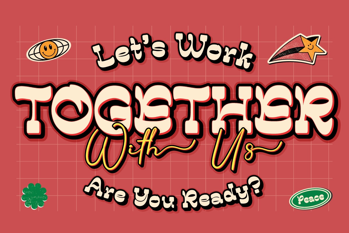 Example font Bungire Retro #2