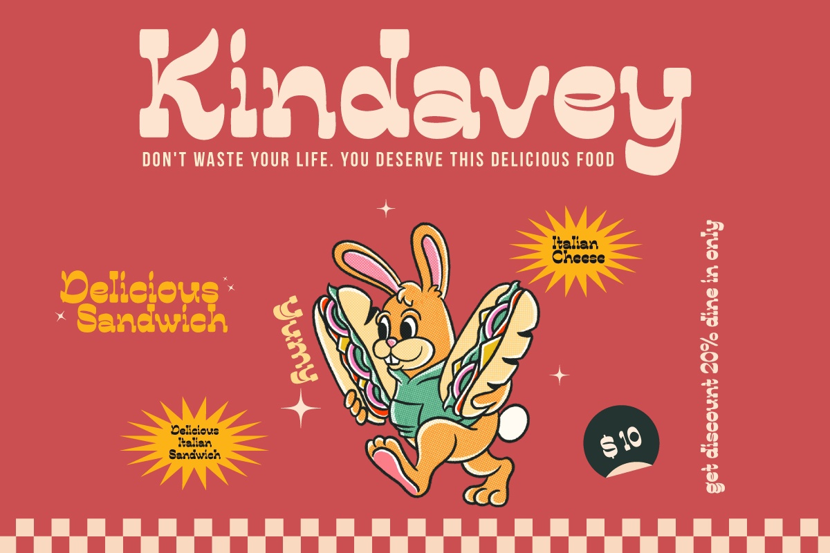 Example font Bungire Retro #5