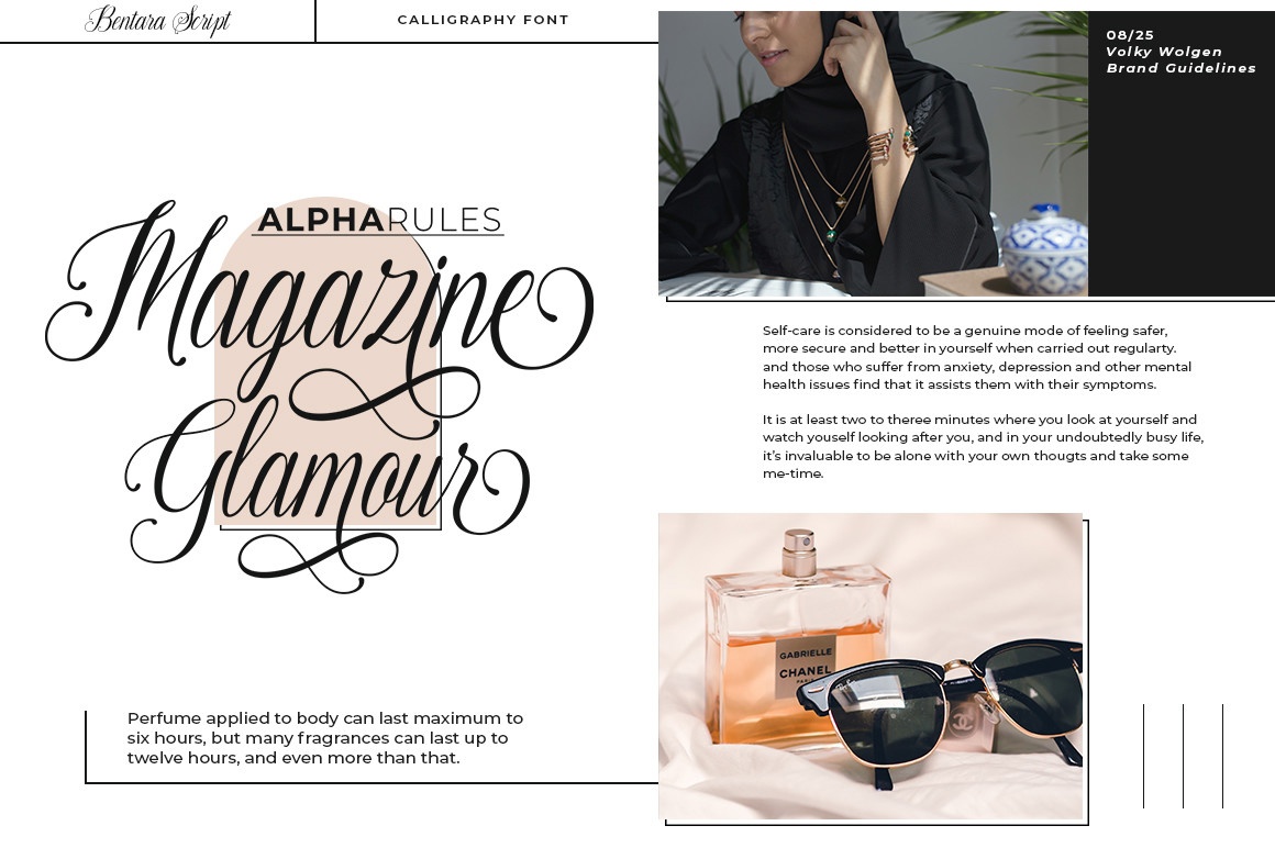 Example font Bentara Script #2