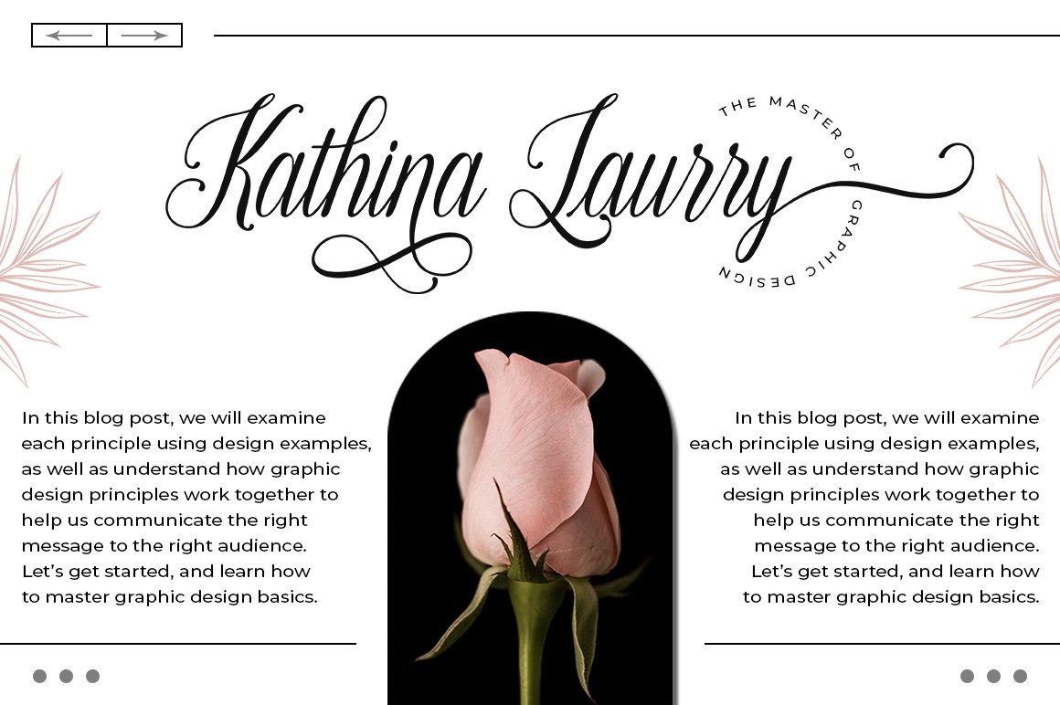 Example font Bentara Script #3