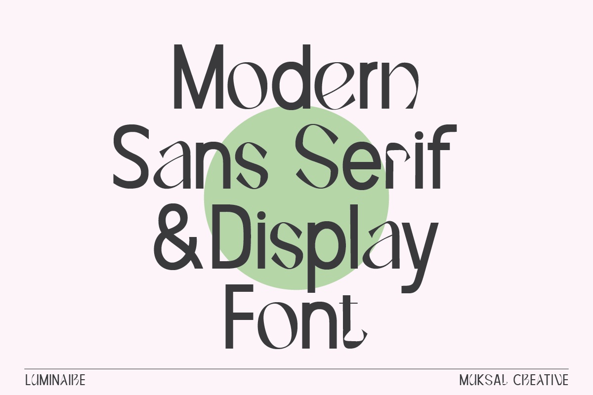 Example font Luminaire #3