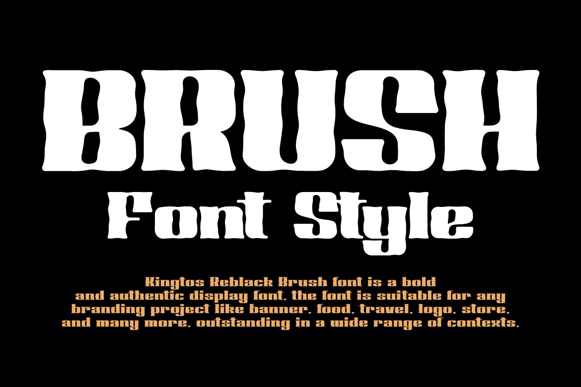 Example font Kingtos Reblack Brush #2