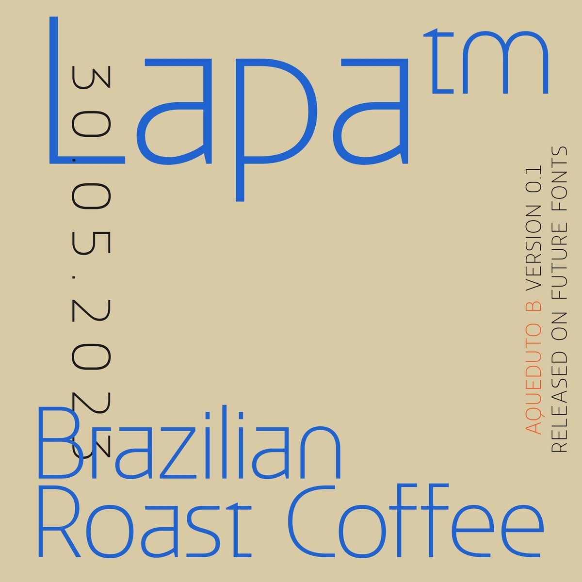 Example font Aqueduto #4