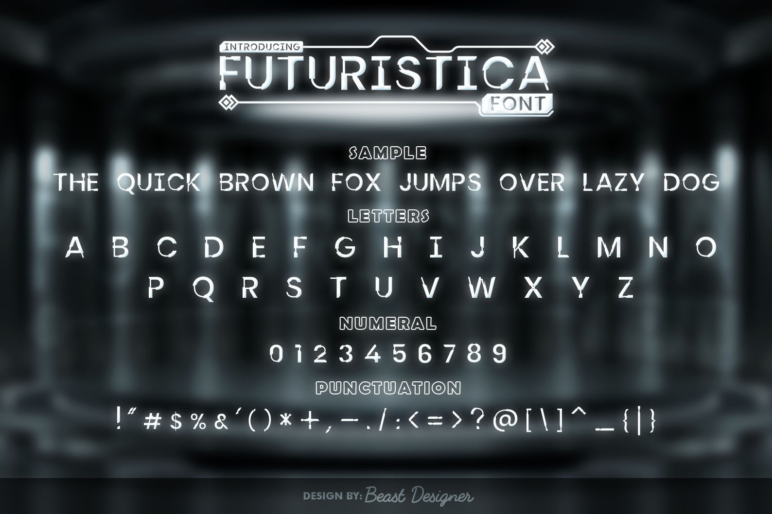 Example font Futuristica #2