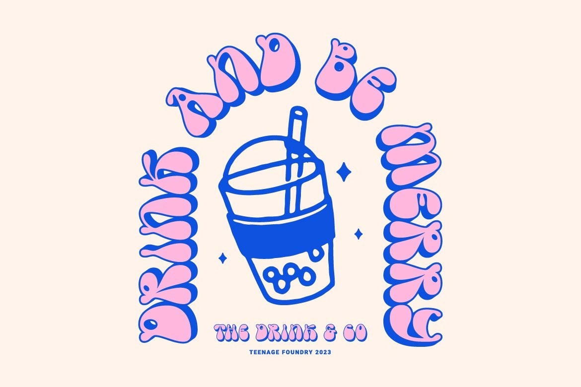 Example font Teenage Gonabe #3