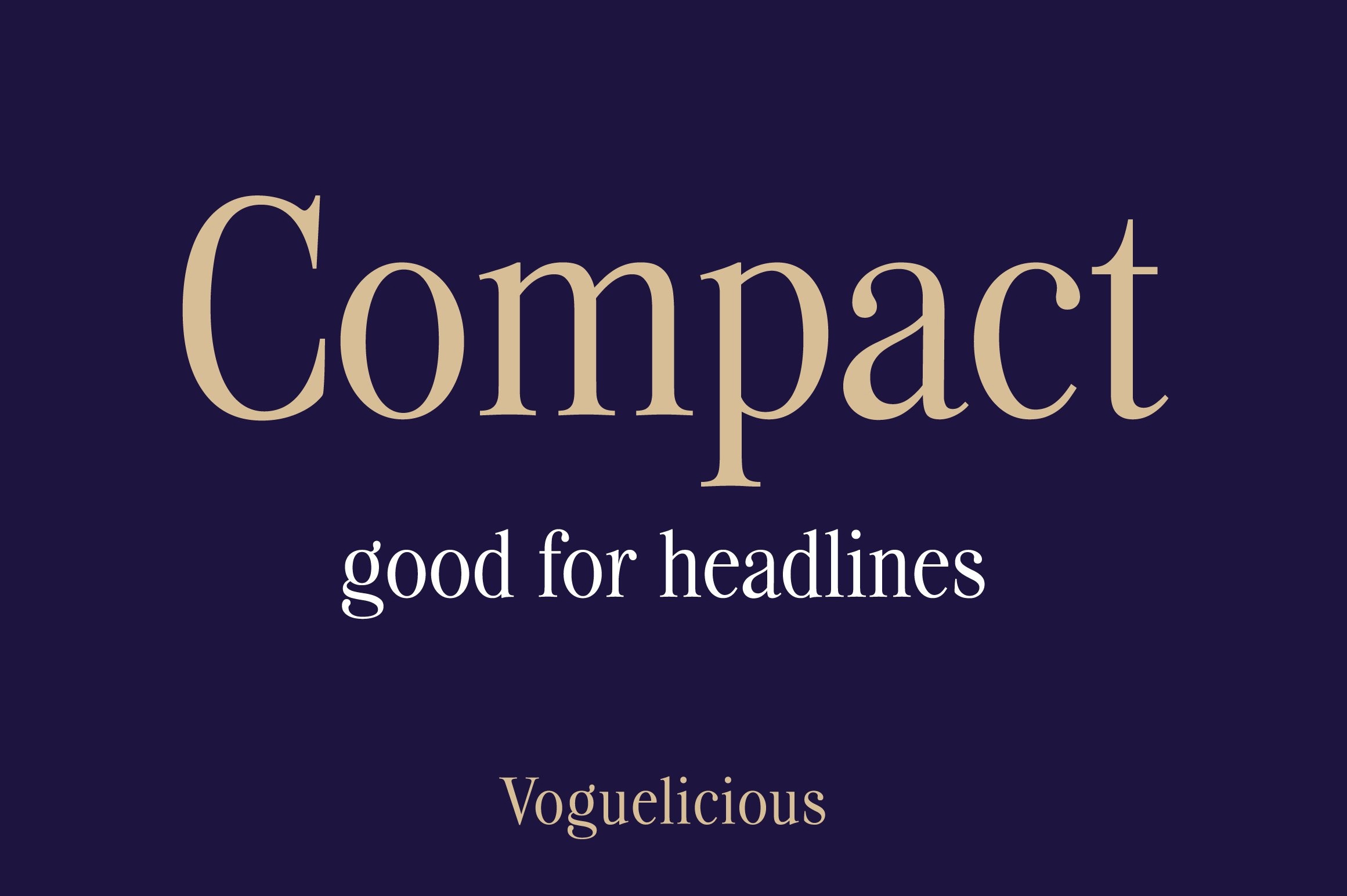Example font Voguelicious #4