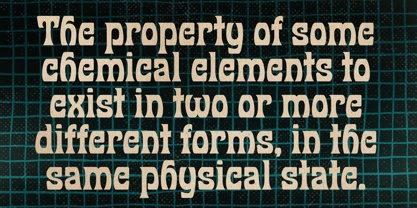 Example font Allotropic #3