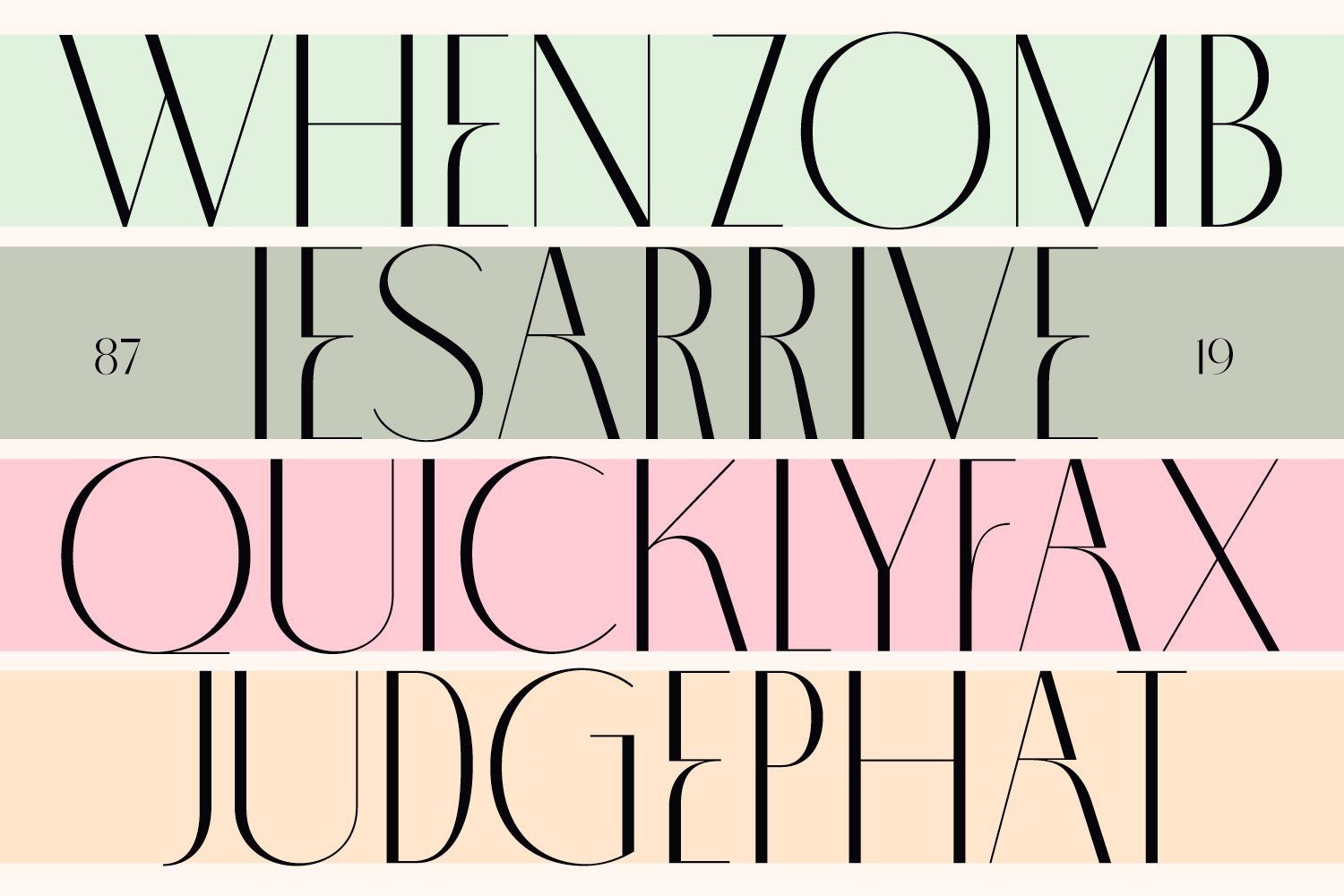 Example font PORIA #3