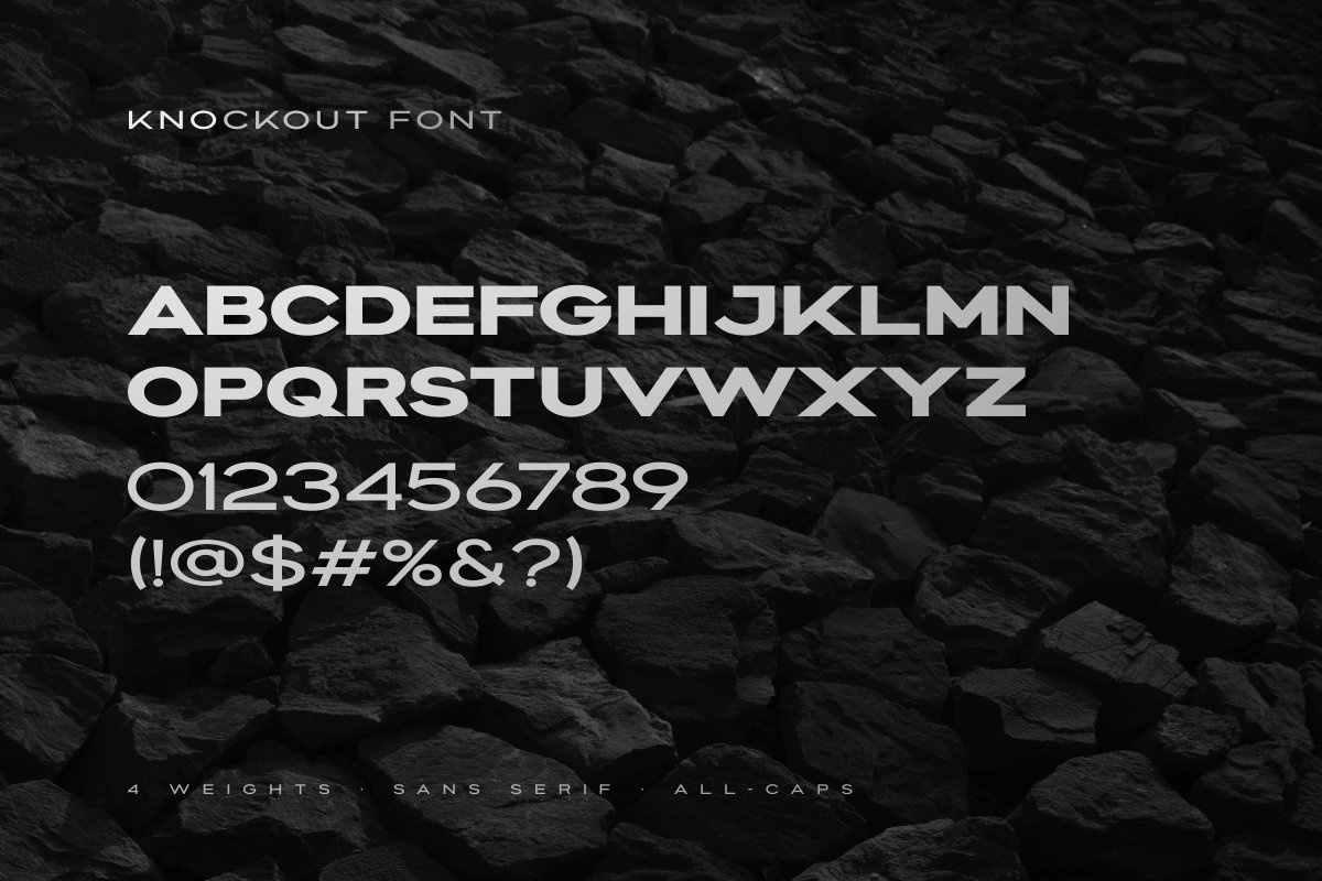 Example font Knockout Extended #4