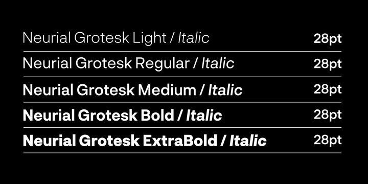 Example font Neurial Grotesk #2