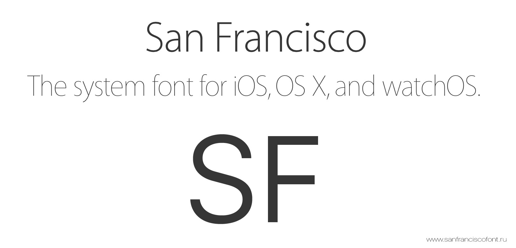 San Francisco(SF UI) Font