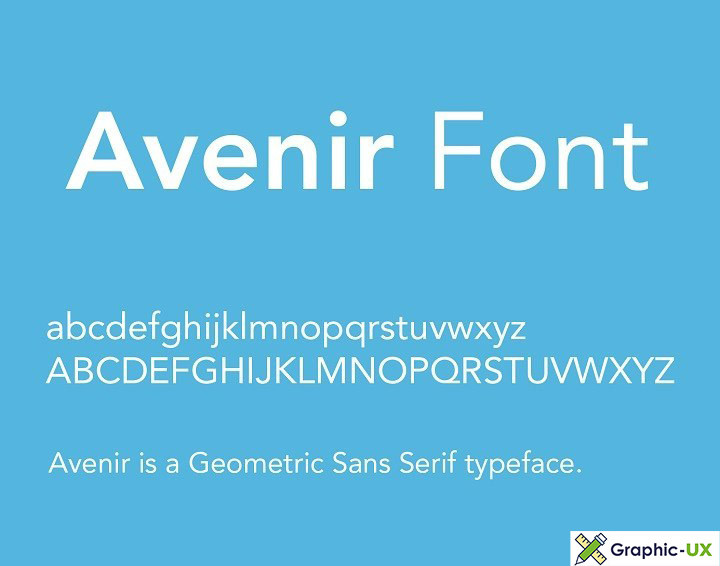 Example font Avenir #1
