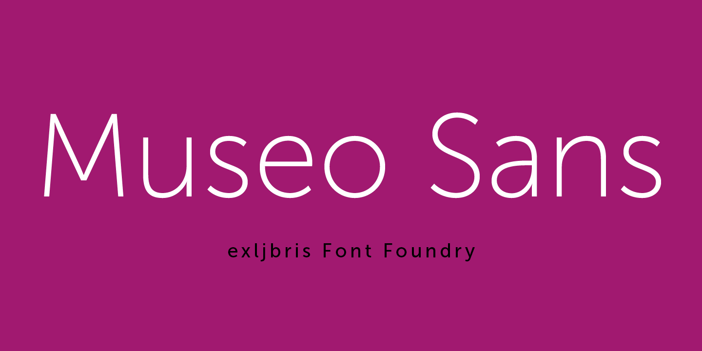 Example font Museo Sans #1