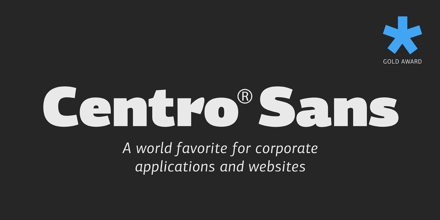 PF Centro Sans Pro Font