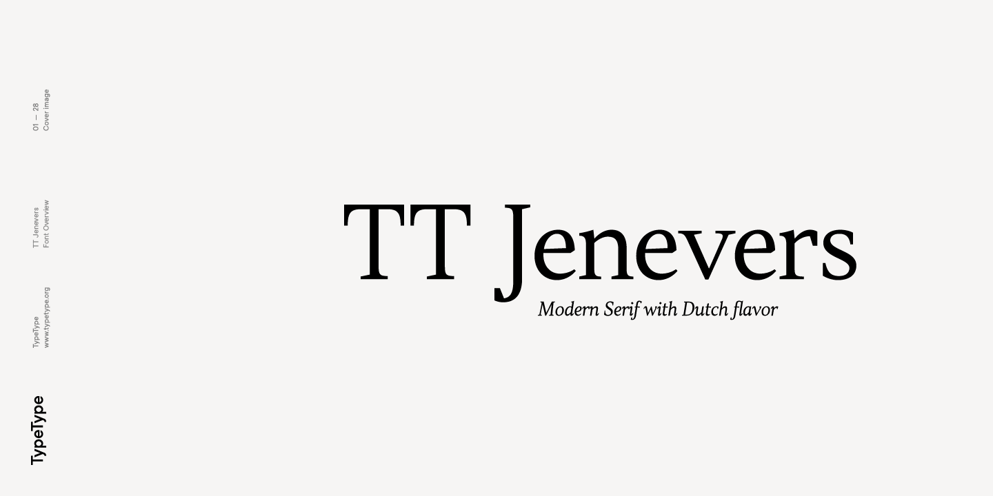 Example font TT Jenevers #1