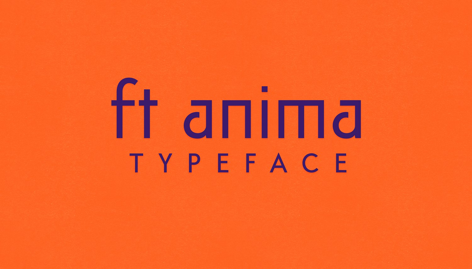 Example font Ft Anima #1