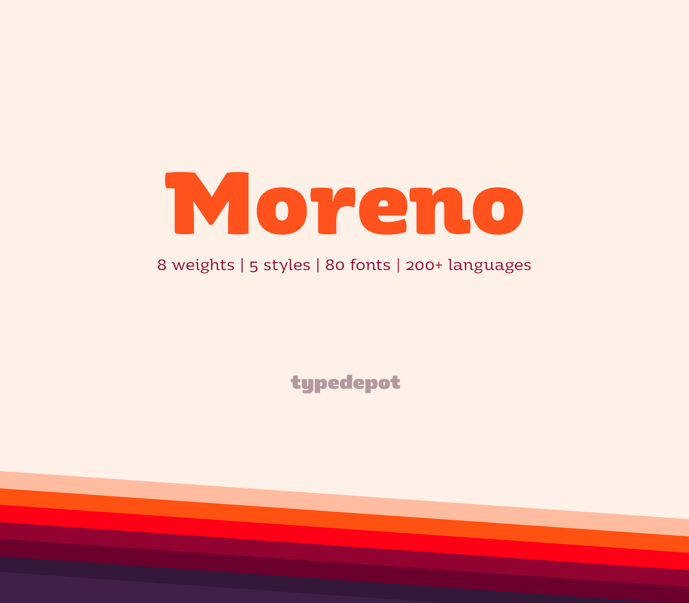 Example font Moreno #1