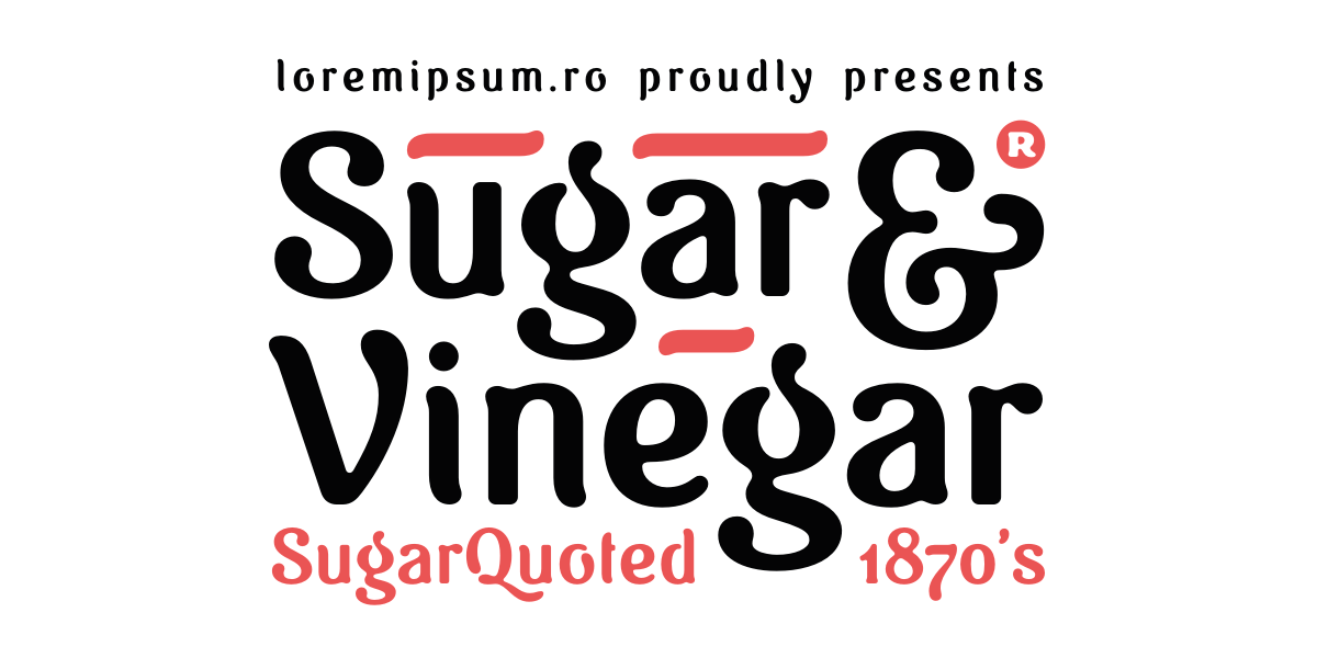 Sugar & Vinegar Font