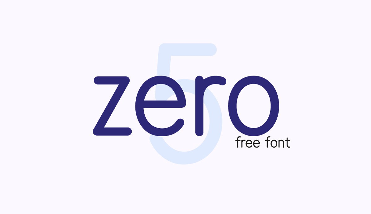 Example font Zero 5 #1