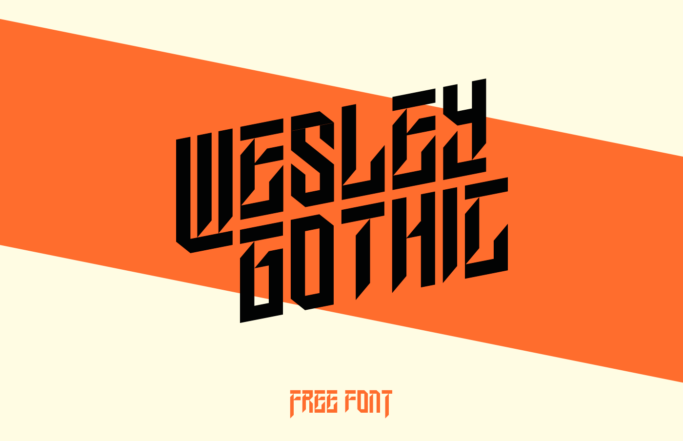 Example font Wesley Gothic #1