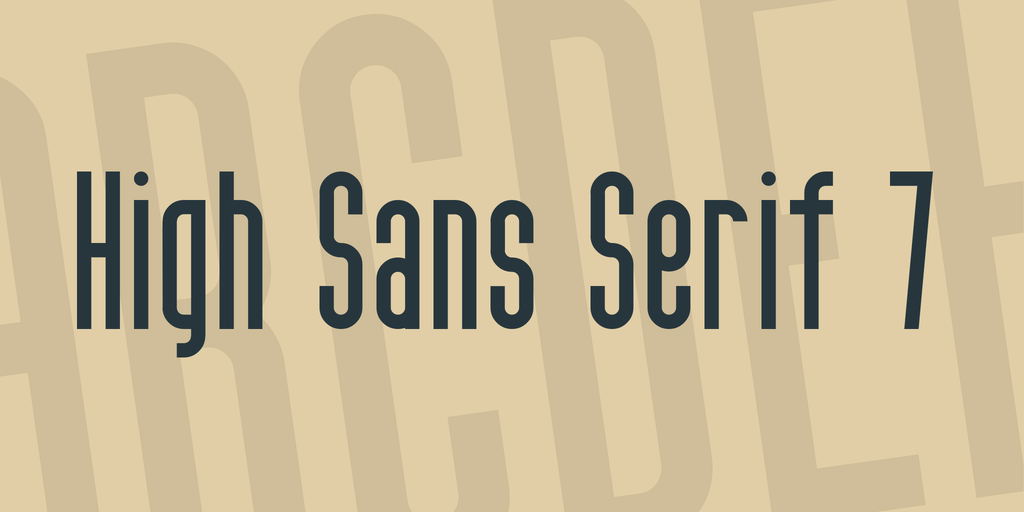High Sans Serif 7 Font