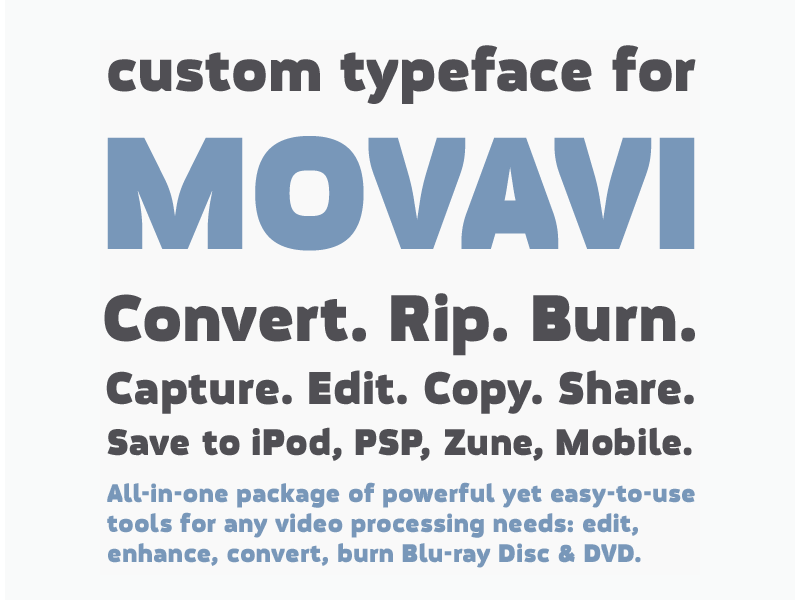 Example font Movavi Grotesque #1