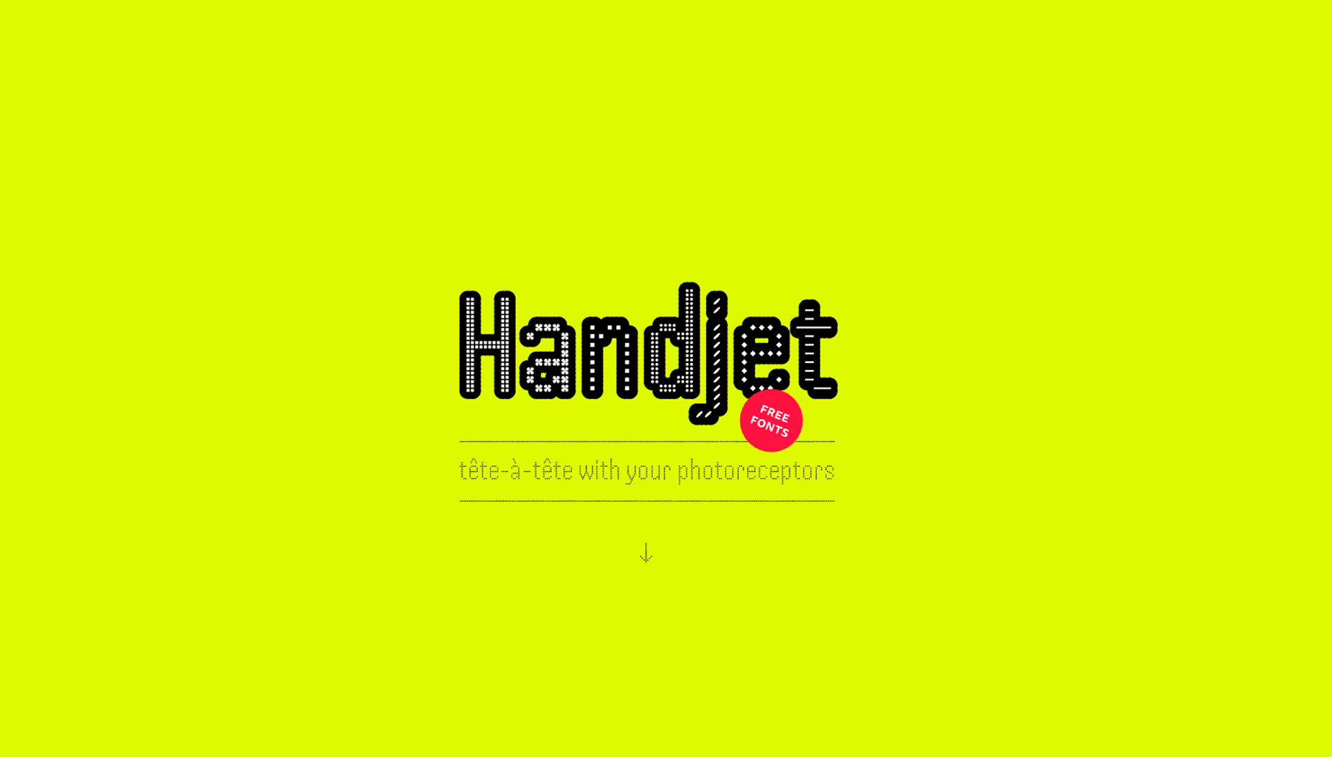Handjet Font