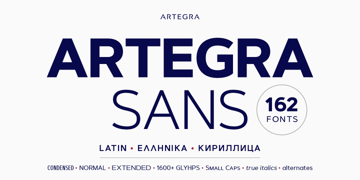 Example font Artegra Sans #1