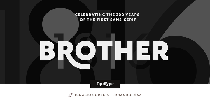 Brother 1816 Font